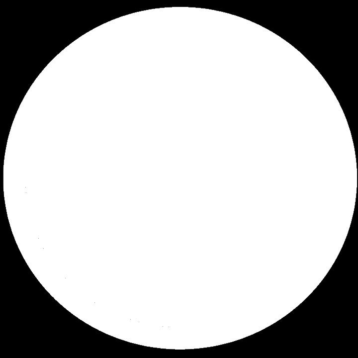 Белый круг на чёрном фоне